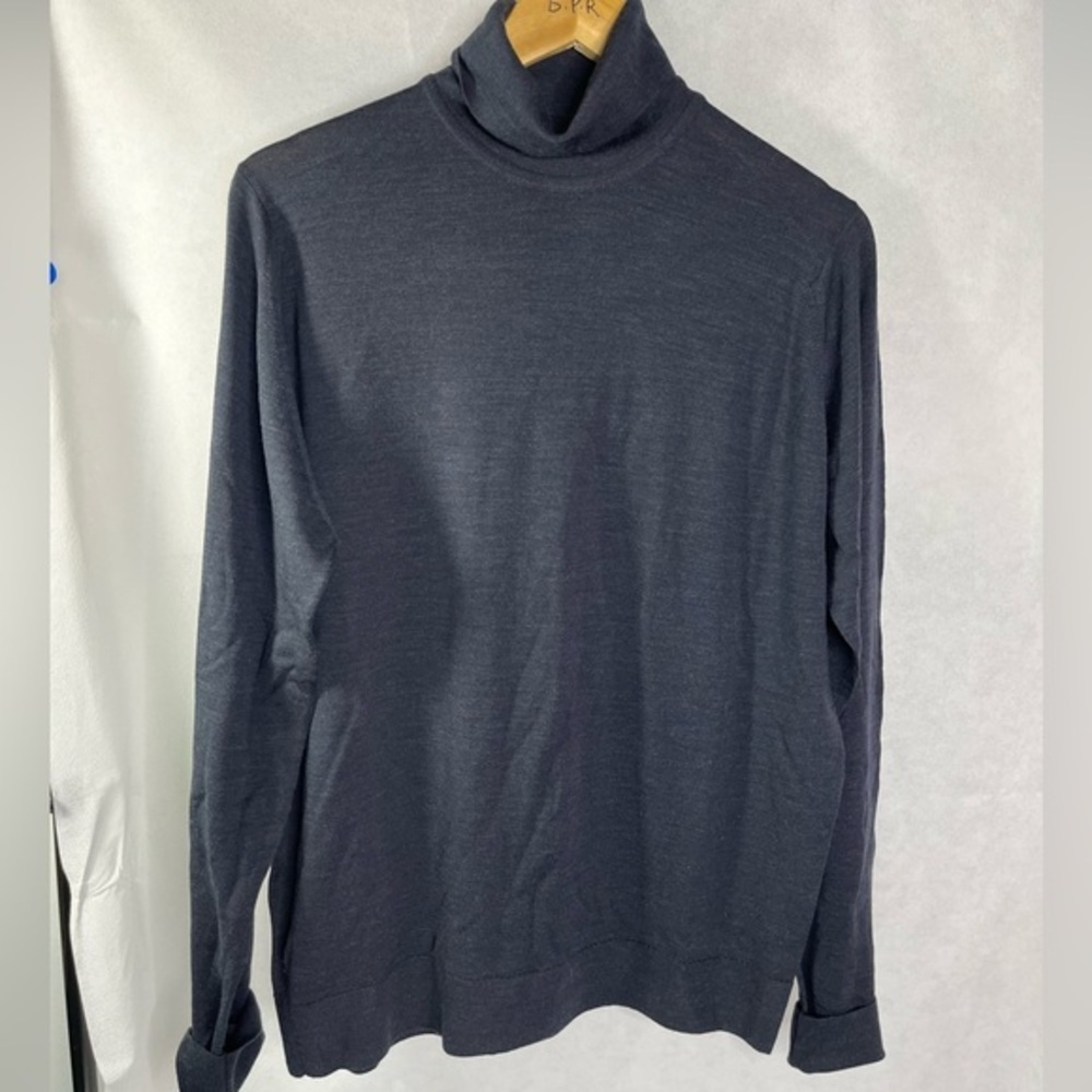 John Smedley Men's Black Turtleneck Sweater, NWOT, pure wool